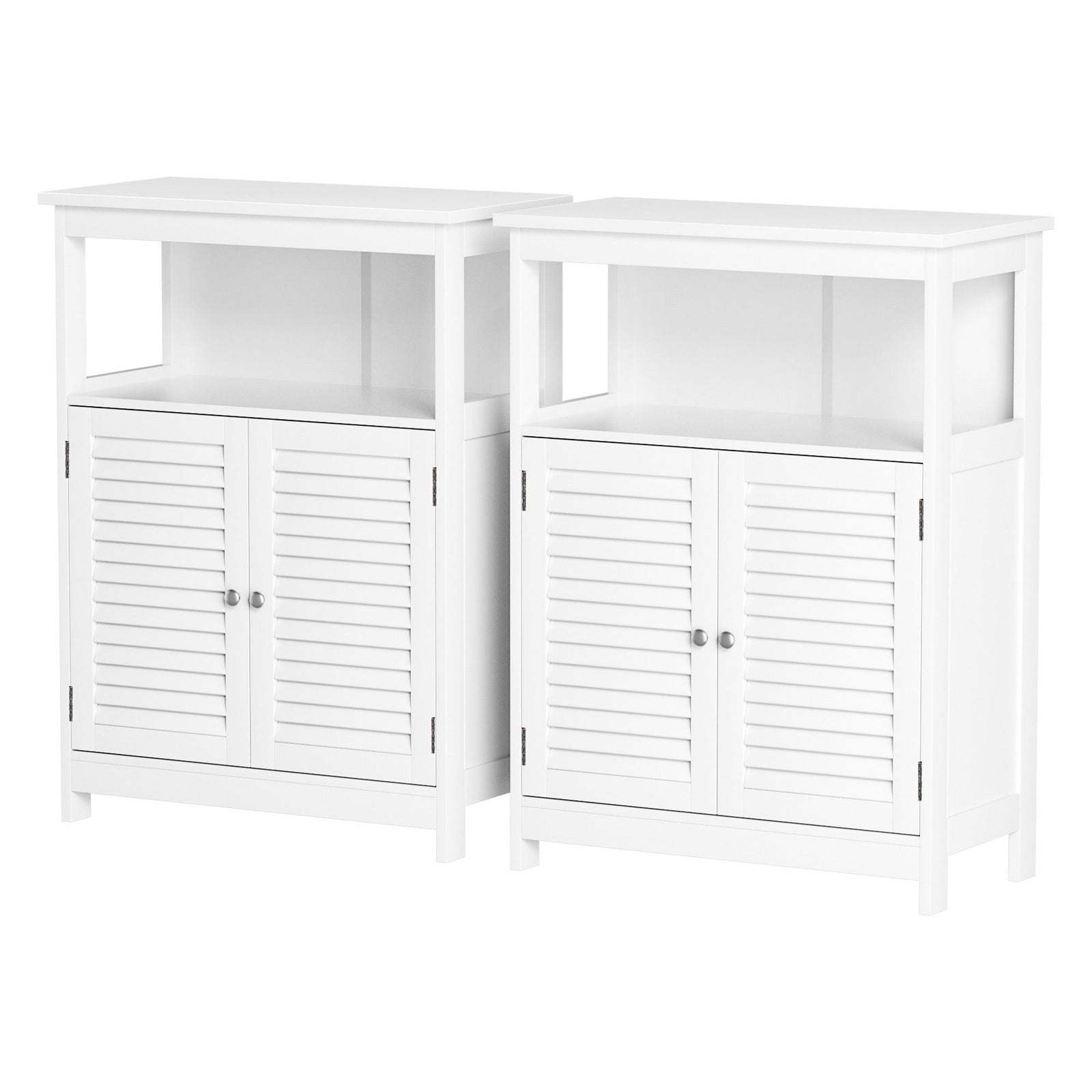 Buffet Server Cabinets | 2 Pack | Kitchen & Bathroom Storage Cupboards