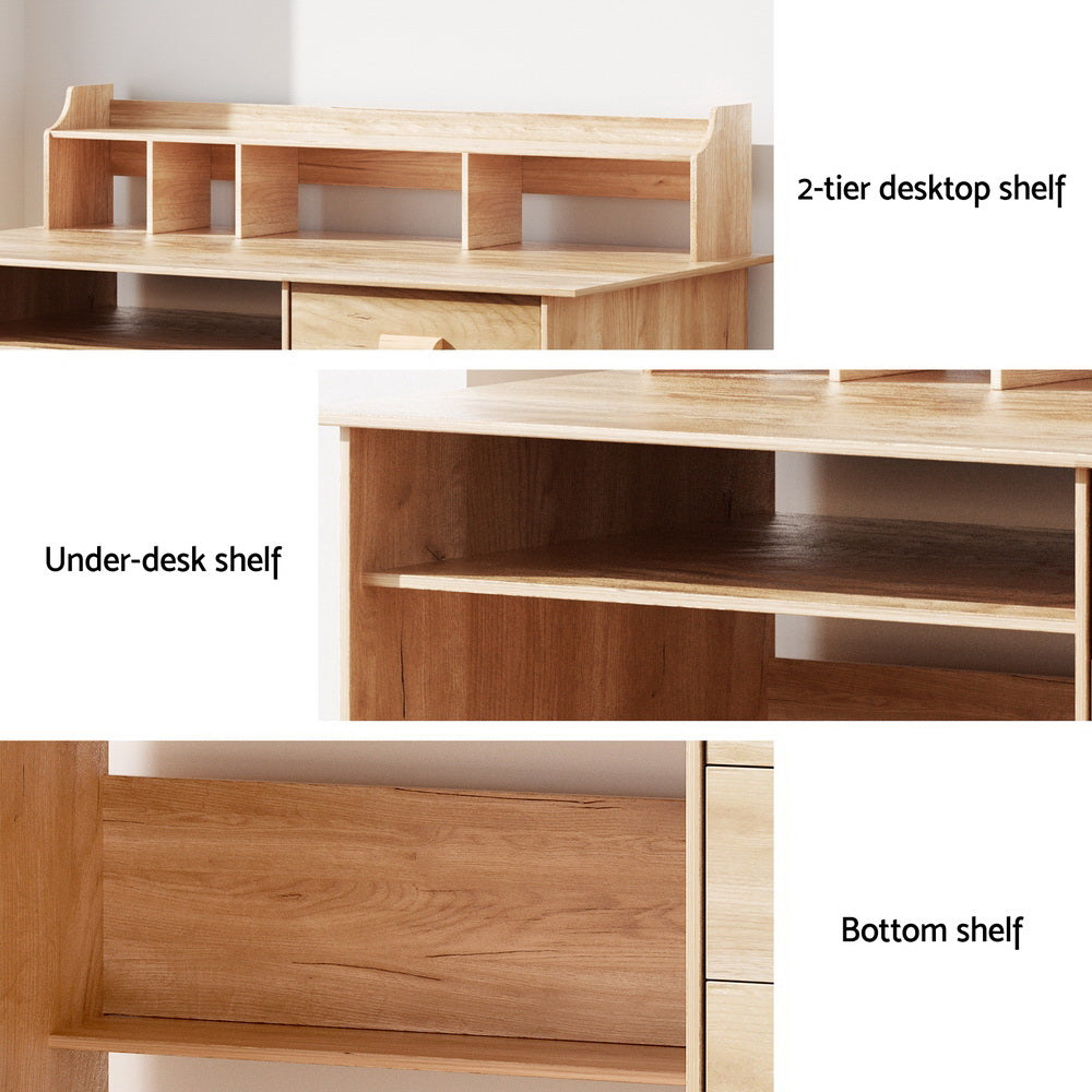 Computer Desk | Office Study Desks | Table | Shelf Drawer