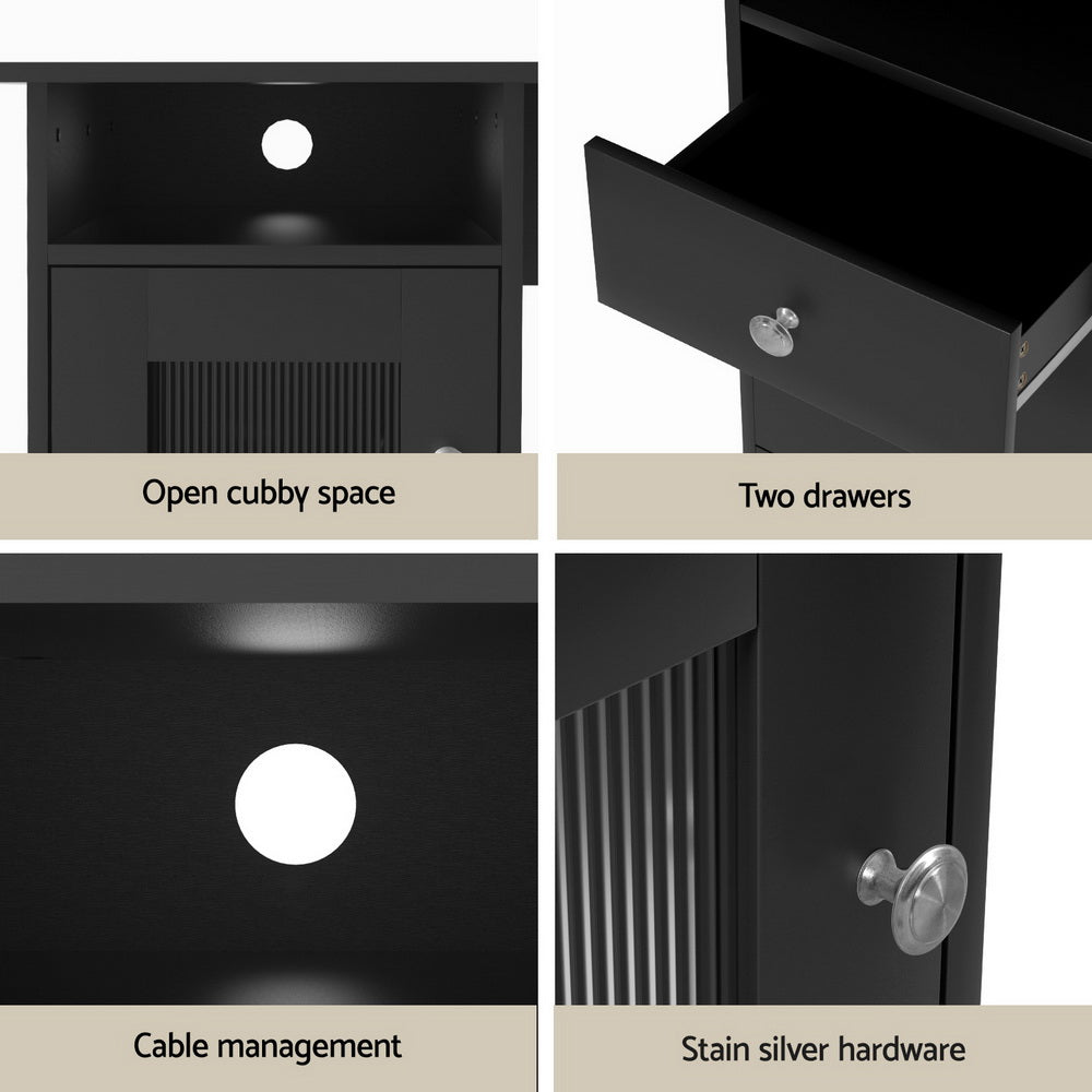 Artiss Computer Desk | L-Shaped | Home Office Study Table | With Storage