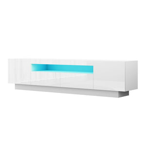 Artiss TV Unit | Entertainment Cabinet | RGB LED | Storage Drawer | 180cm | White
