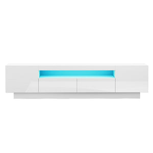 Artiss TV Unit | Entertainment Cabinet | RGB LED | Storage Drawer | 180cm | White