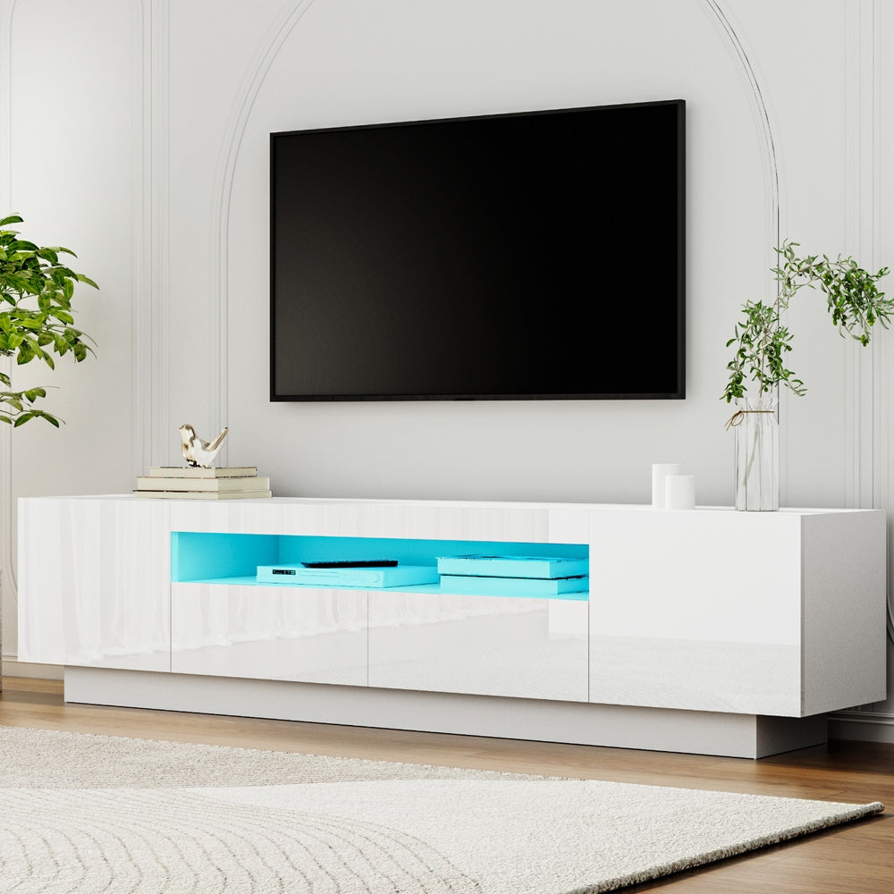 Artiss TV Unit | Entertainment Cabinet | RGB LED | Storage Drawer | 180cm | White