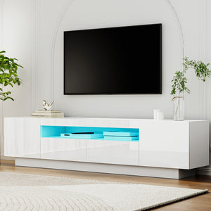 Artiss TV Unit | Entertainment Cabinet | RGB LED | Storage Drawer | 180cm | White
