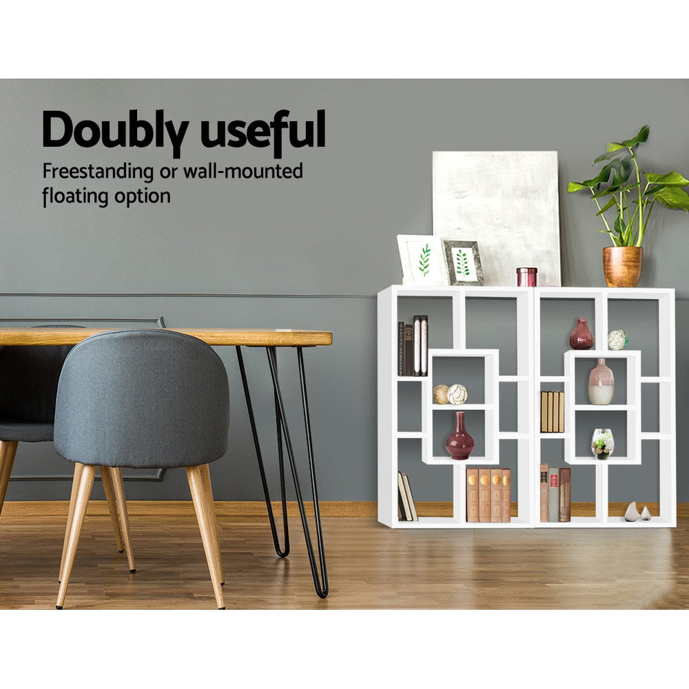 Floating Wall Shelves | Bookshelf | White