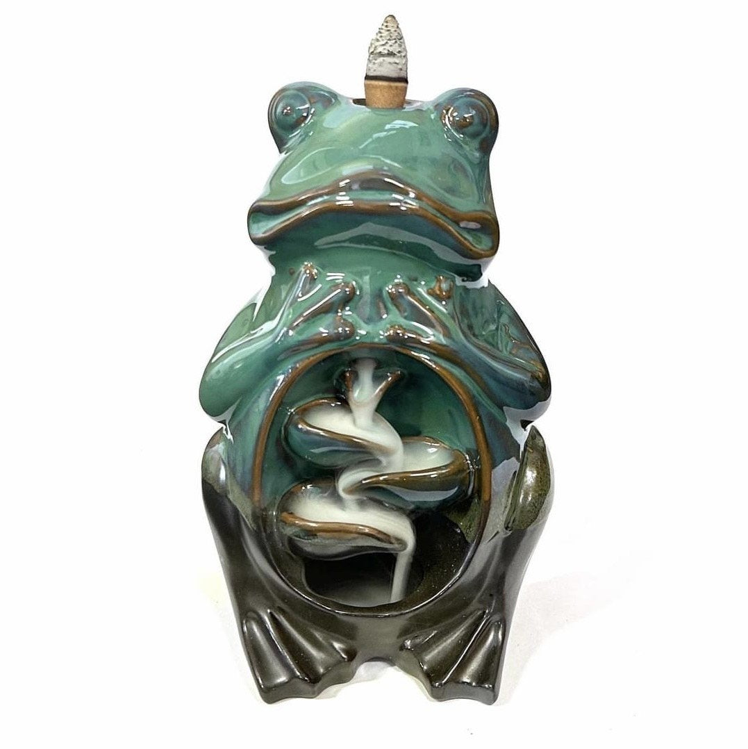 Frog Backflow Incense Burner