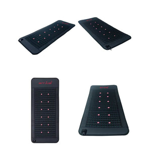 Full Body Amethyst & Tourmaline Infrared Mat | 190cm x 80cm | Adjustable PEMF (3-23Hz) | 660nm Red Light Therapy | Professional Crystal Healing Pad