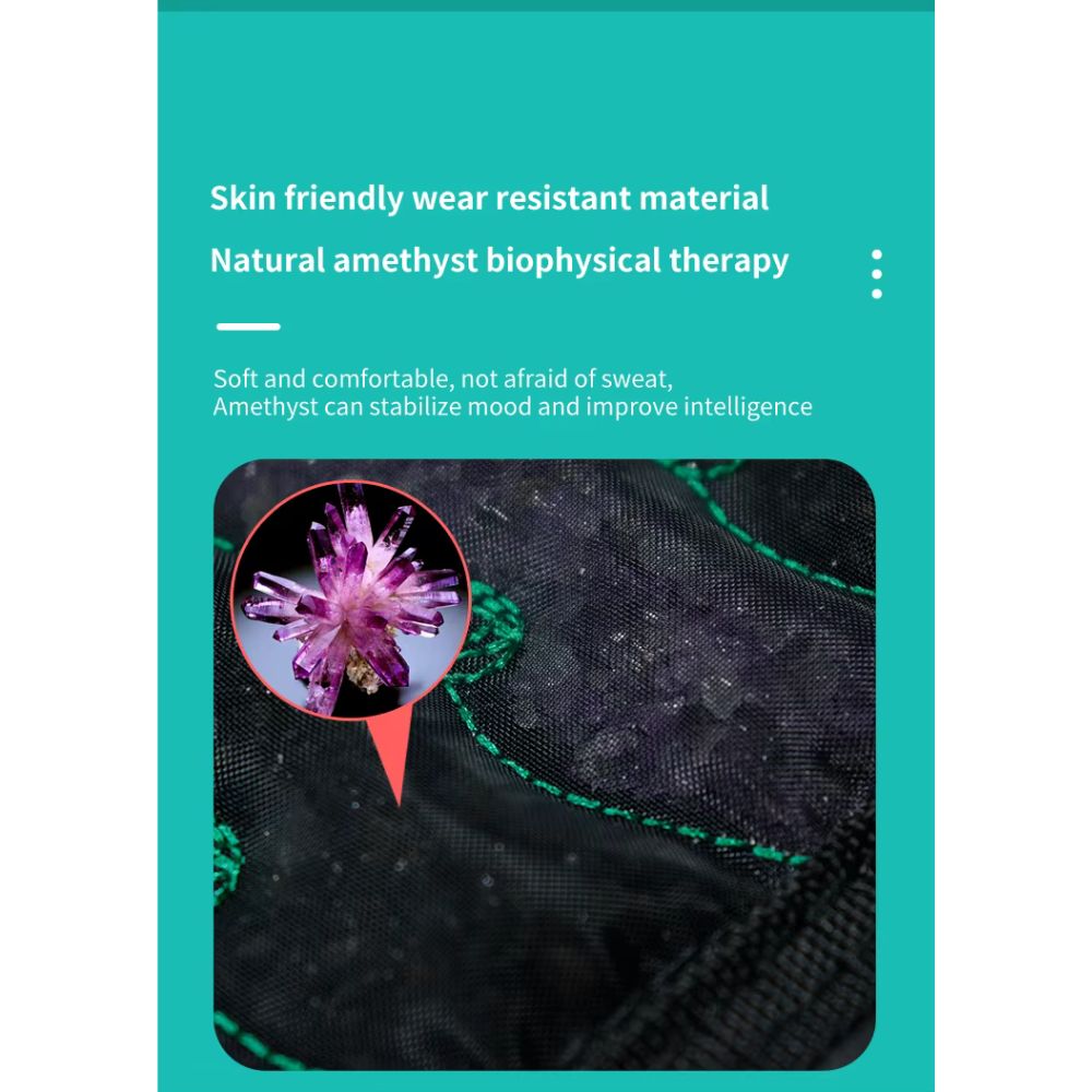 Full Body Amethyst & Tourmaline Infrared Mat | 190cm x 80cm | Adjustable PEMF (3-23Hz) | 660nm Red Light Therapy | Professional Crystal Healing Pad