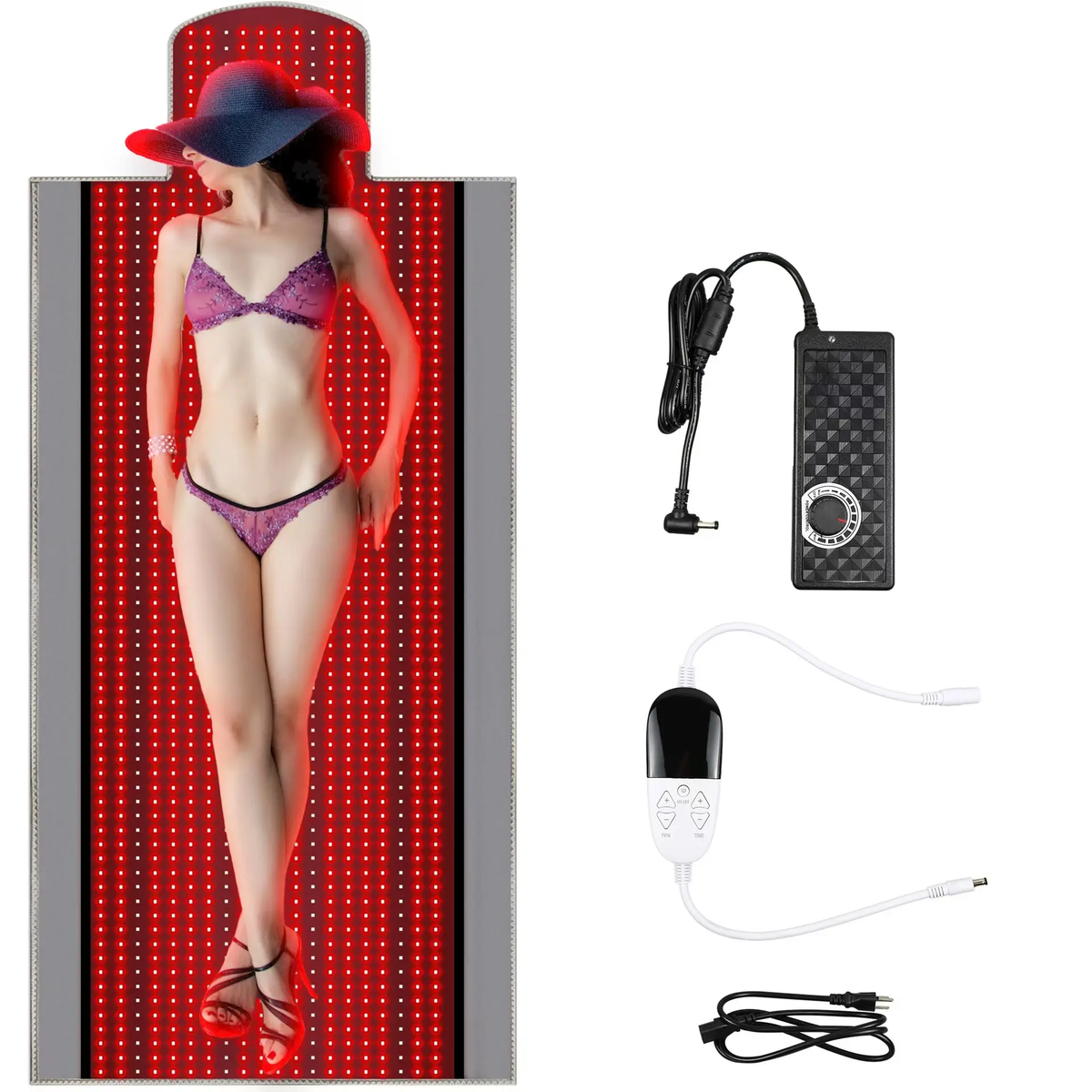 Full Body Red Light Therapy Mat | 1370 High-Density LEDs | 660nm & 850nm Spectrum | Professional Recovery Blanket | 190cm x 85cm