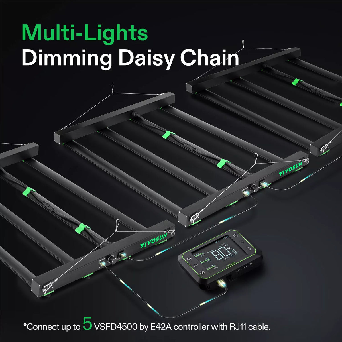 Full Spectrum LED Grow Light Bar With Dimming | 450W | 4 x 2FT Coverage