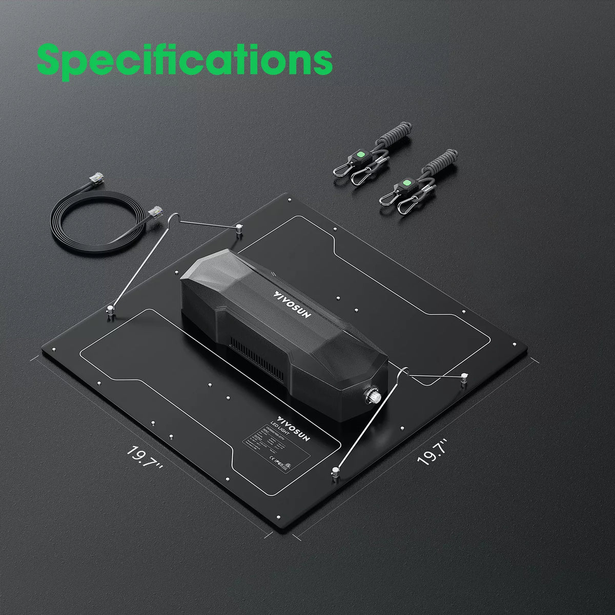 Full Spectrum LED Grow Light Board | 300W | 3 x 3FT Coverage
