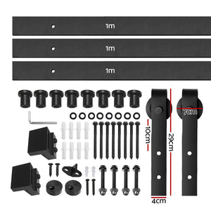 Sliding Barn Door Hardware Track Set | 3m