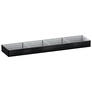 Raised Garden Bed Set of 2 | 210x90cm Planter Box | Galvanised Metal Outdoor Containers