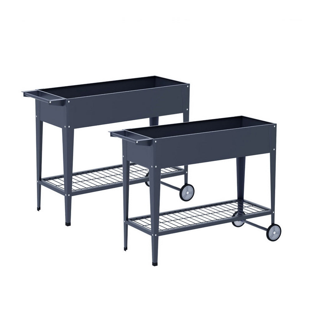 Green Fingers Garden Bed | 2X Raised | 100x40x80cm | Elevated Herb Planter Box