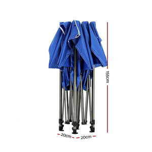 Gazebo Pop Up Marquee | 3x3 | Folding Tent | Wedding Gazebos | 500D Oxford | Blue