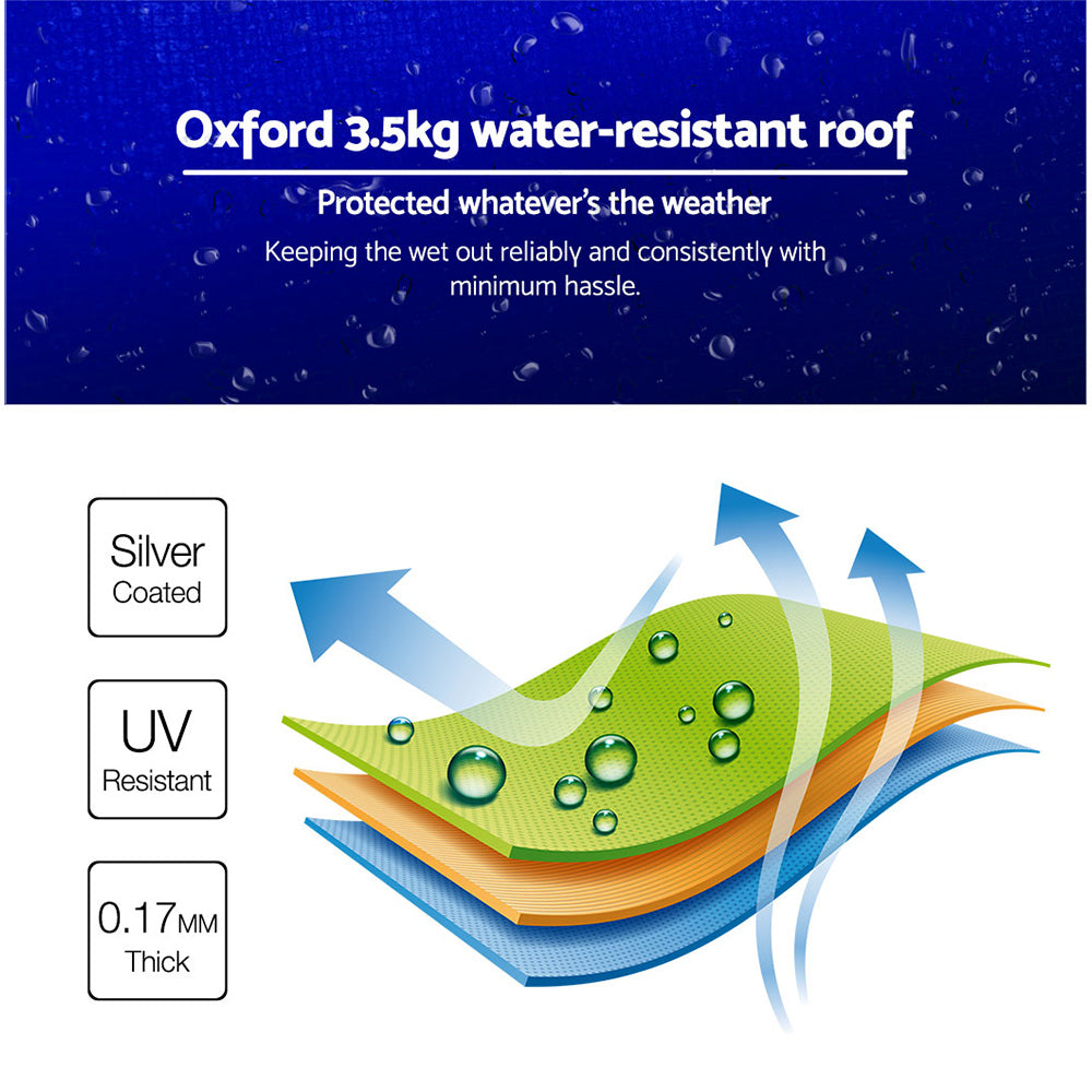 Gazebo Pop Up Marquee | 3x3 | Folding Tent | Wedding Gazebos | 500D Oxford | Blue