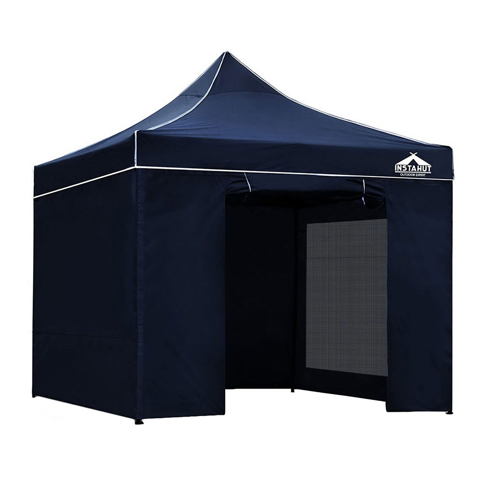 Gazebo Pop Up Marquee | 3x3 | Folding Tent | Gazebos | Camping | 500D Oxford | Navy