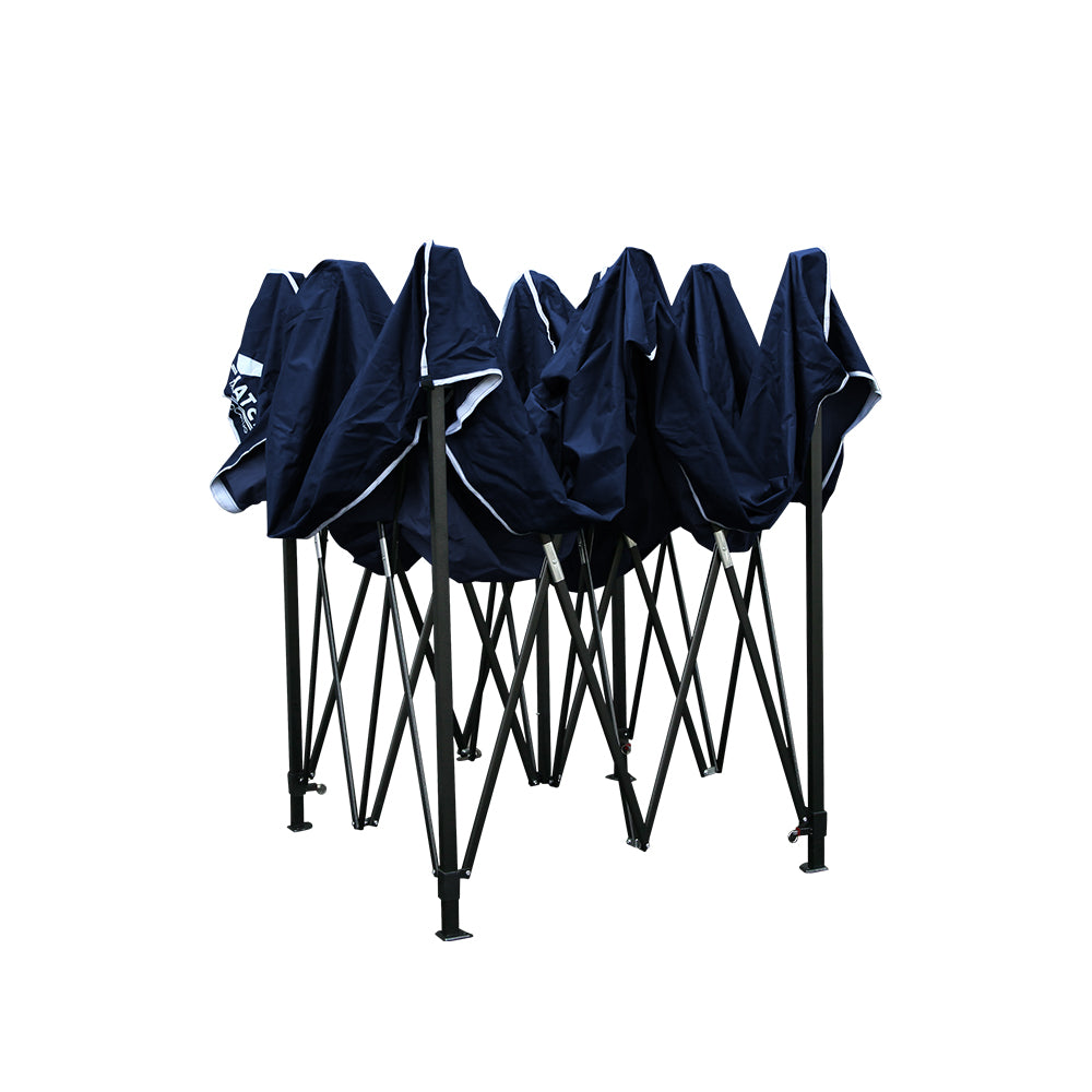 Gazebo Pop Up Marquee | 3x3 | Folding Tent | Gazebos | Camping | 500D Oxford | Navy