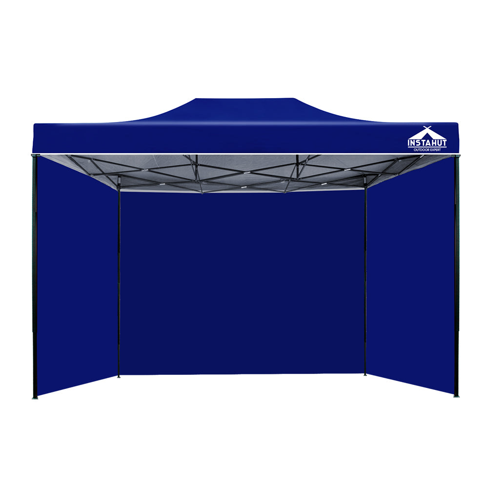 Gazebo | 3x4.5m | Pop Up Marquee | Folding Tent | Wedding Gazebos | Camping Outdoor Shade Canopy | Blue