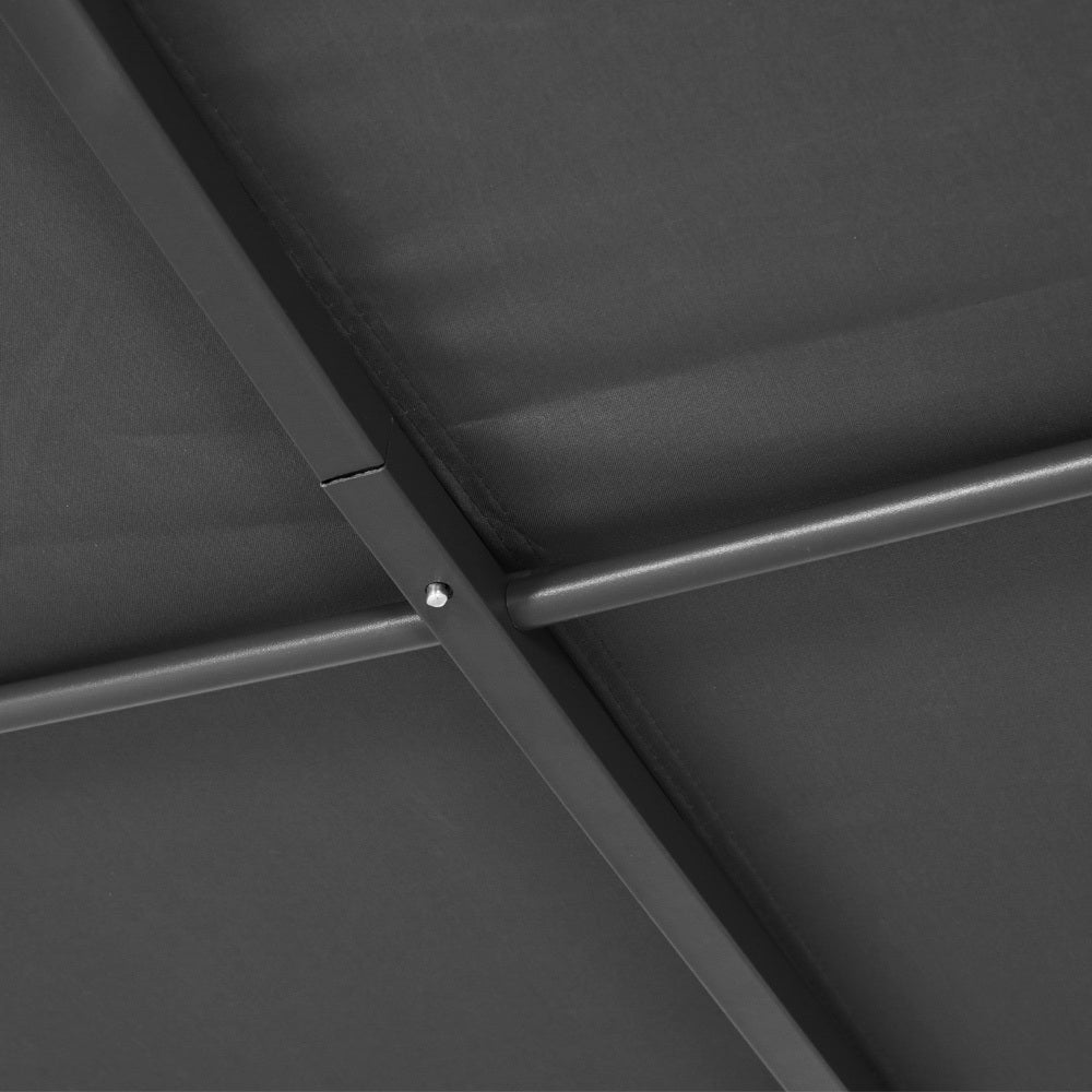 Gazebo Marquee | 3m | Outdoor Event Wedding Tent | Camping Party Shade | Iron Art Canopy | Grey