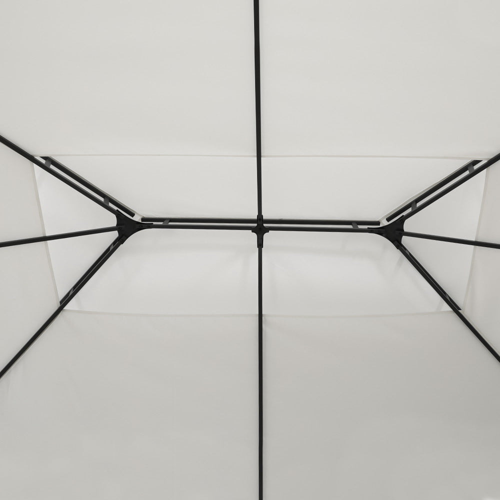 Gazebo | 4x3m | Marquee | Outdoor Wedding Party Event Tent | Iron Art Shade | White
