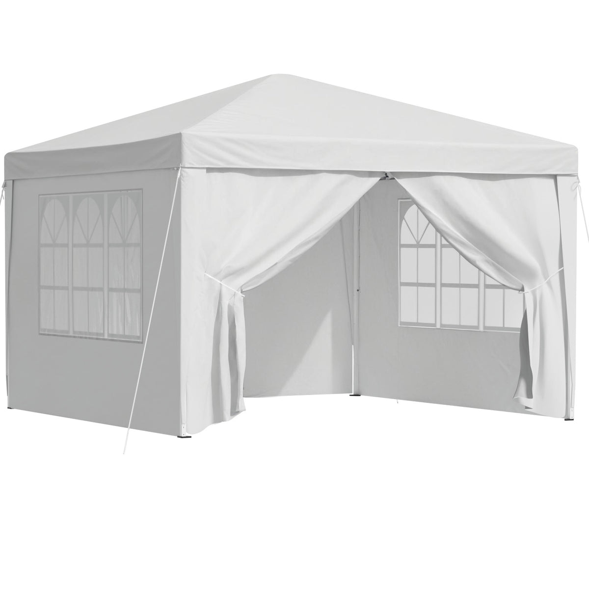 Instahut Gazebo | 3x3m | Pop Up Marquee Tent | Folding Wedding Outdoor Canopy | White