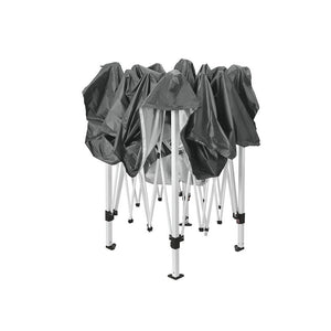 Gazebo Pop Up Marquee | 3x3m | Wedding Party | Outdoor Camping Tent | Canopy Shade | Mesh Wall | Grey