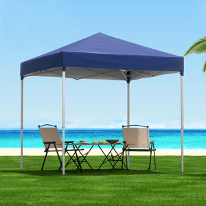 Instahut | Gazebo | 2x2m Outdoor Patio | Garden Marquee Shade | Base Pods | Blue