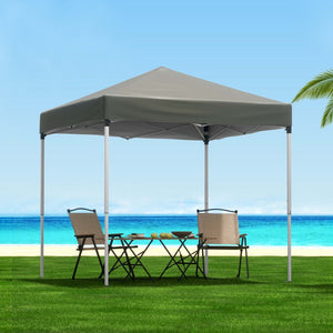 Instahut | Gazebo | 2x2m Outdoor Patio | Garden Marquee Shade | Grey