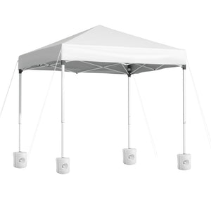 Instahut Gazebo 2x2m | Outdoor Patio Marquee Shade | White with Base Pods