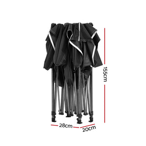 Gazebo Pop Up Marquee | 3x4.5 | Folding Tent | 500D | Wedding Camping | Black