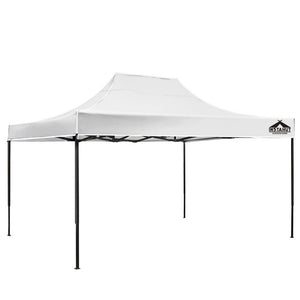 Gazebo Pop Up Marquee | 3x4.5 | Folding Tent | 500D Oxford Fabric | White