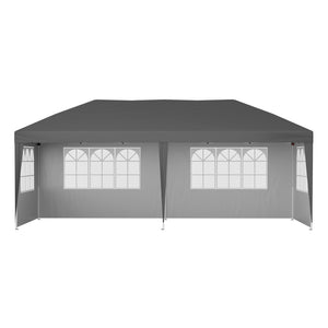 Instahut Gazebo | 3x6m | Pop Up Marquee Tent | Wedding Party Outdoor Canopy | Grey