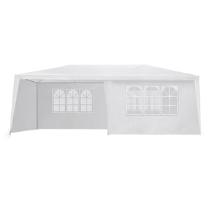 Gazebo | 3x6m | Marquee | Wedding Party Tent | Outdoor Camping | Side Wall Canopy | 6 Panel | White