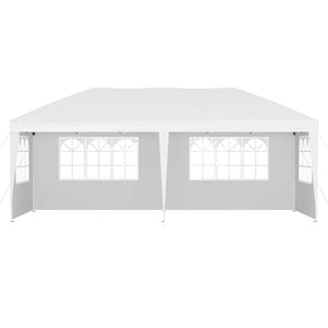 Instahut Gazebo Pop Up Marquee 3x6m Wedding Party Outdoor Camping Tent Canopy Side Wall White