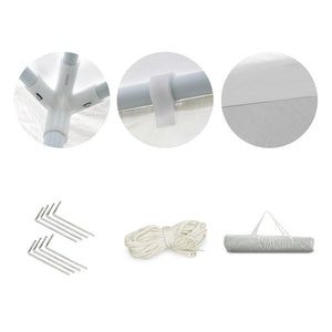 Gazebo | 3x3m | Wedding Party Marquee Tent | Outdoor Event | Camping | Canopy Shade | White
