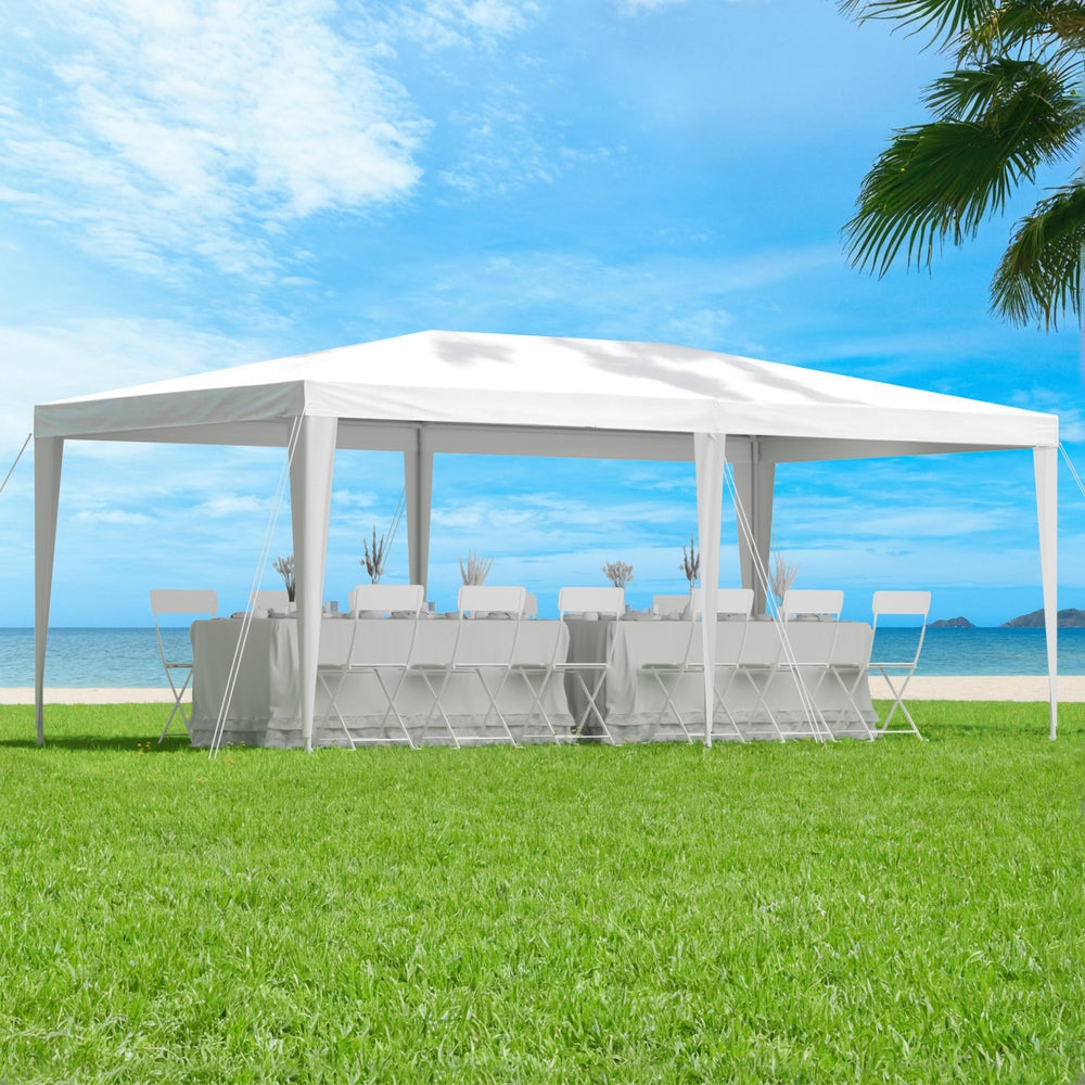 Instahut Gazebo | 3x6m | Wedding Party Marquee Tent | Outdoor Canopy | White