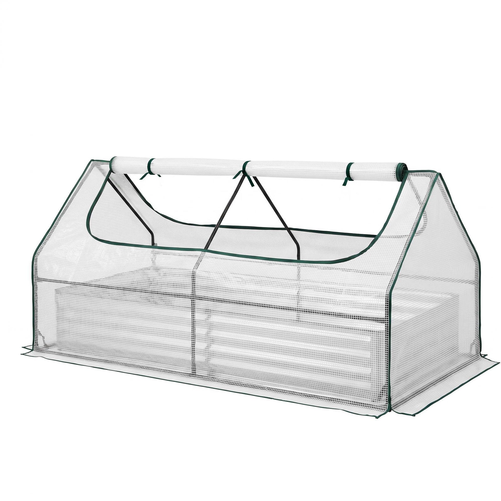 Raised Garden Bed with Greenhouse | 3-In-1 Galvanised Planter Kit