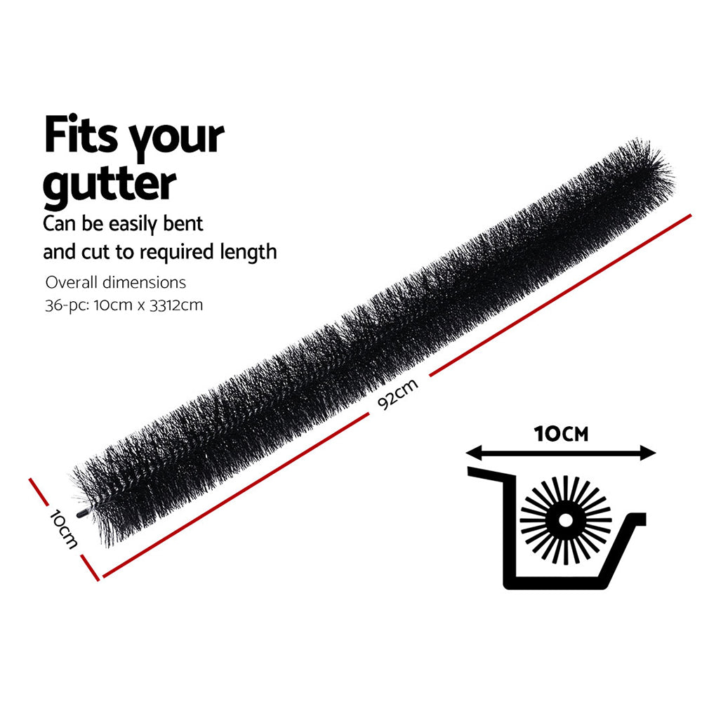 Gutter Guard Brush | 32M | 92x10cm | 36PCS | Leaf & Debris Protection