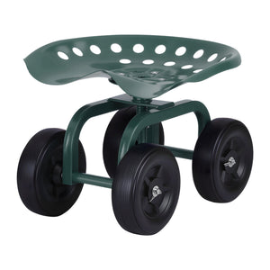 Garden Seat | 360° Swivel | Rolling Adjustable Height | Heavy Duty 150kg (Version 1)