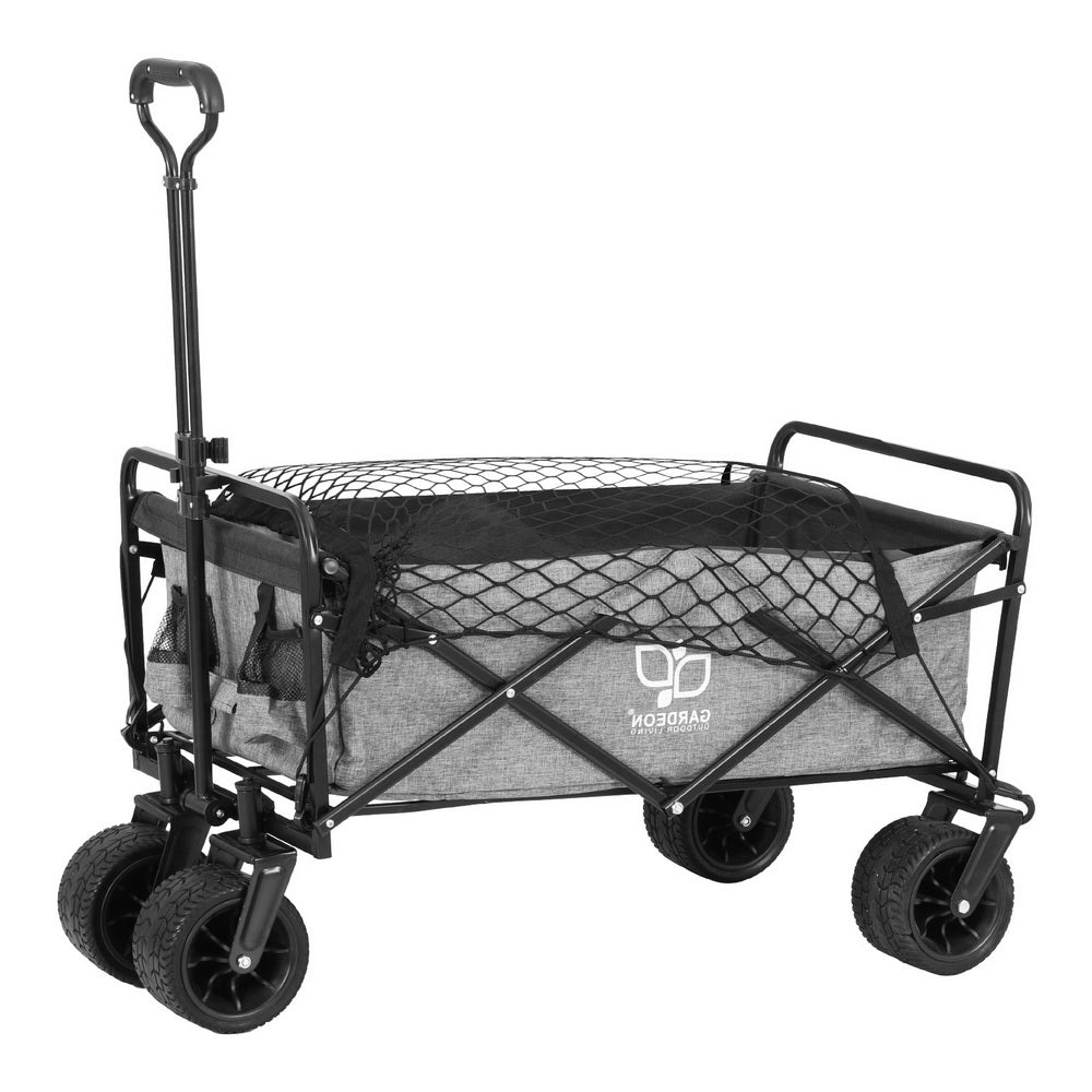 Garden Cart | With Cargo Net | Grey