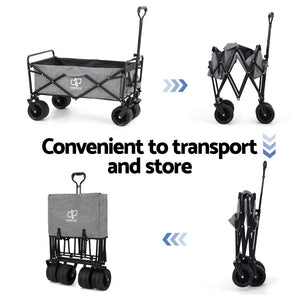 Garden Cart | With Cargo Net | Grey