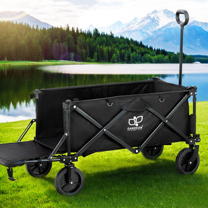 Garden Cart | With Opening Rear | Black