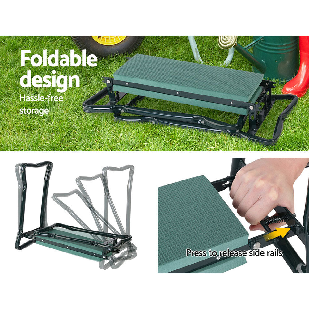 Gardeon Garden Kneeler | 3-in-1 | Padded Seat Stool | Outdoor Bench | Knee Pad | Foldable