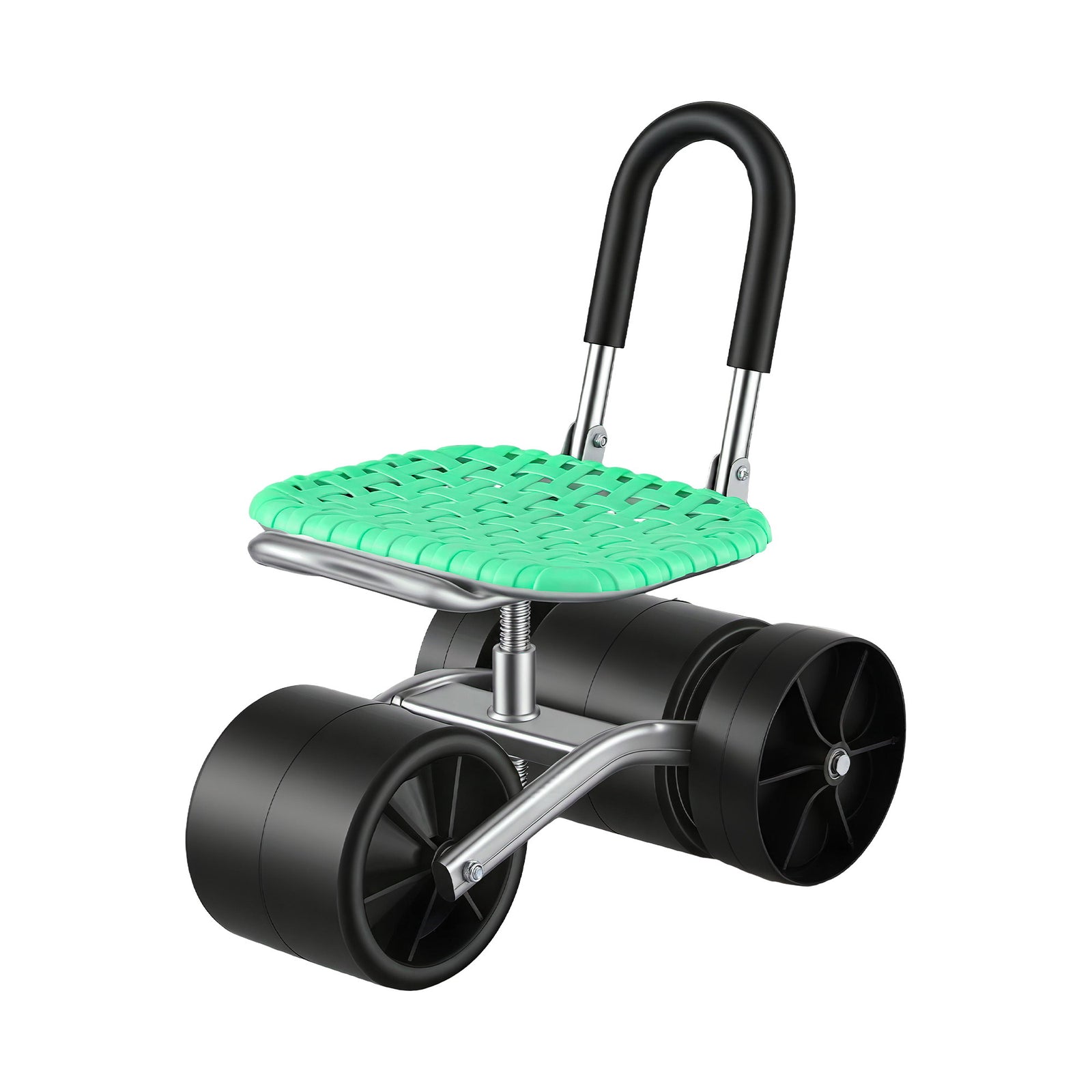 Gardening Cart | 360° Swivel Seat & All-Terrain Wheels | Green