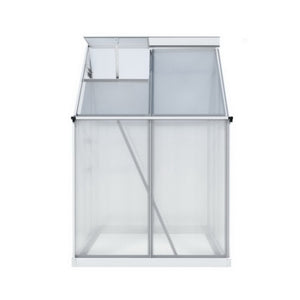 Green Fingers Greenhouse | Aluminium Polycarbonate | Premium Garden Storage Shed | 1.3Mx1.9Mx2.0M