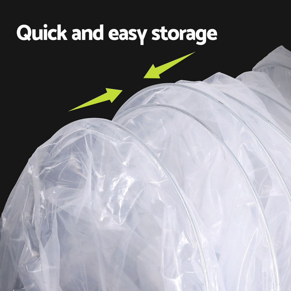 Mini Greenhouse Tunnel | 300x45x30cm | Clear PVC | Steel Frame | Portable