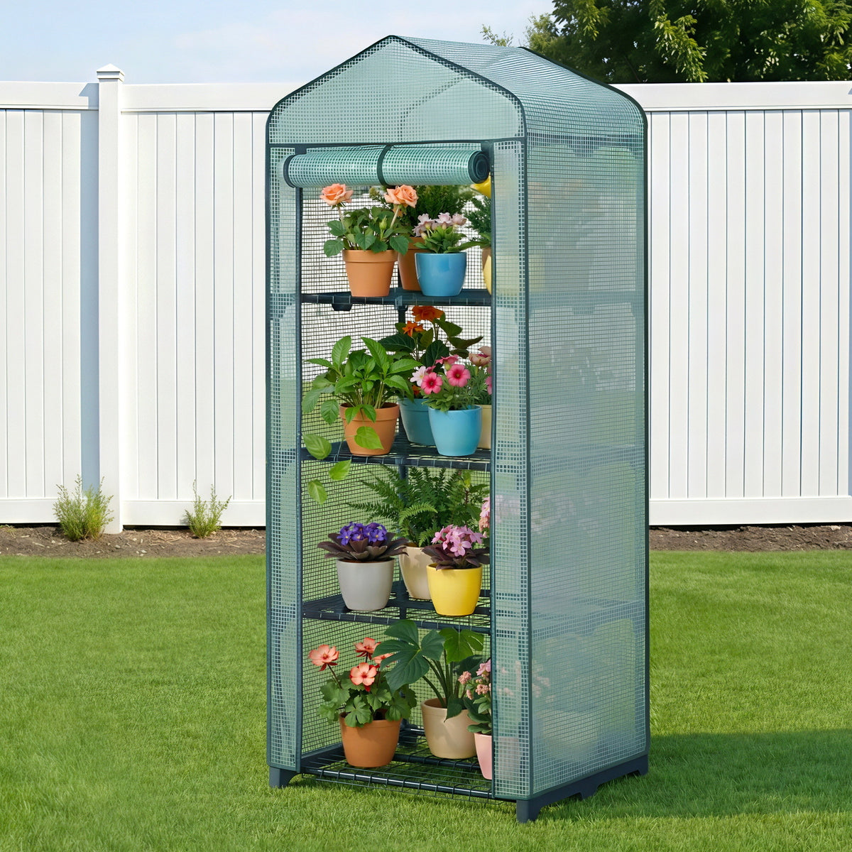 Mini Greenhouse 4 Tier | 1.6x0.7x0.5m | Garden Plant Shelter