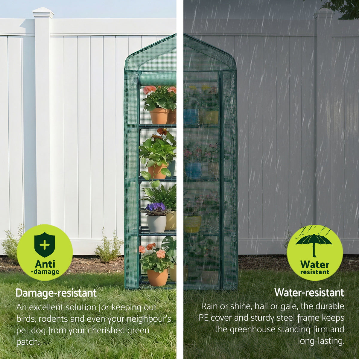 Mini Greenhouse 4 Tier | 1.6x0.7x0.5m | Garden Plant Shelter