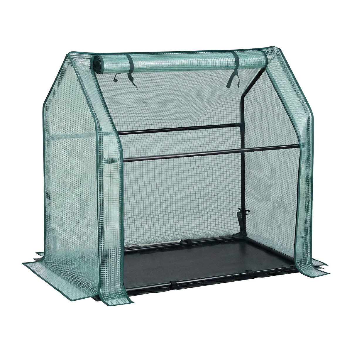Mini Greenhouse 91x46x84cm | Steel Frame | PE Cover | Outdoor Garden Shelter