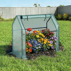 Mini Greenhouse 91x46x84cm | Steel Frame | PE Cover | Outdoor Garden Shelter